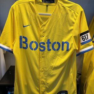 Nike Gold City Connect Red Sox Jersey Men's